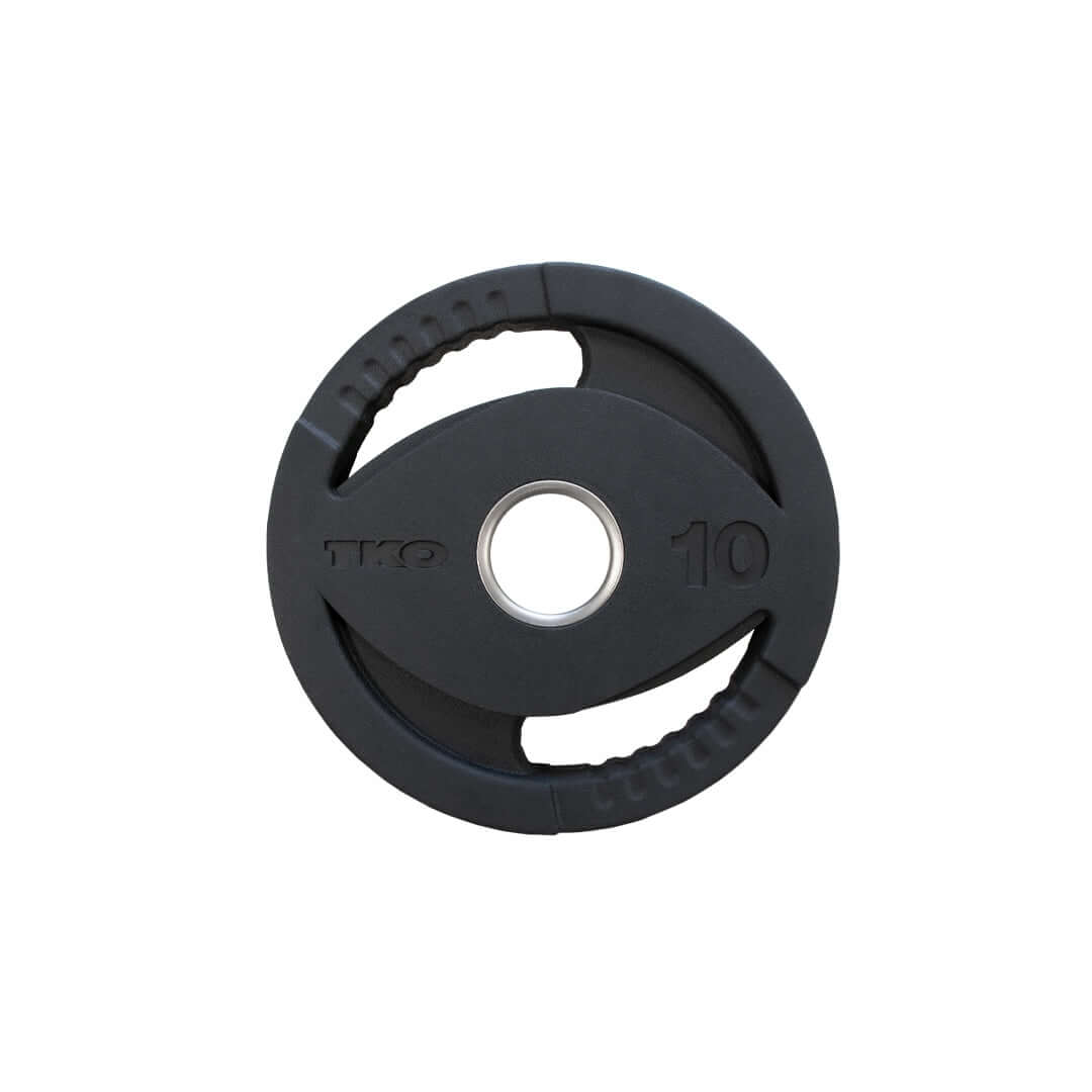 TKO Olympic Rubber Dual Grip Plate Set (255 lbs)