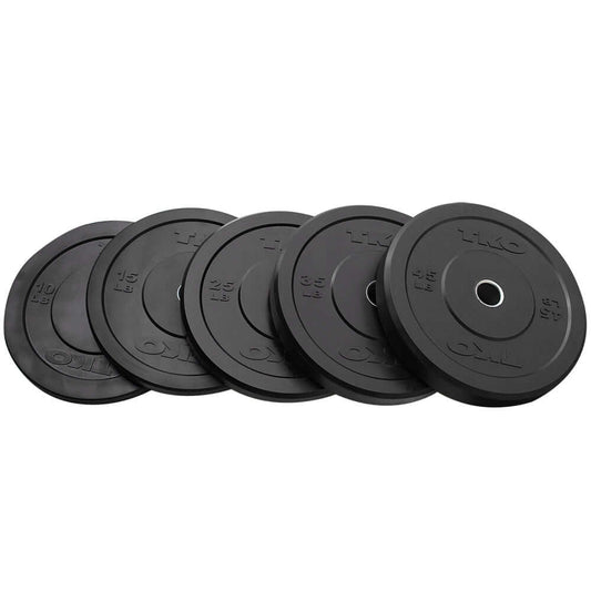 TKO Rubber Bumper Plate Set (370 lbs)