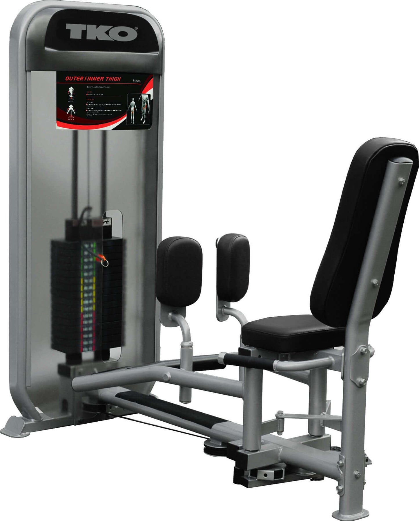 TKO Achieve Dual Inner / Outer Thigh Machine 170 lb Weight Stack