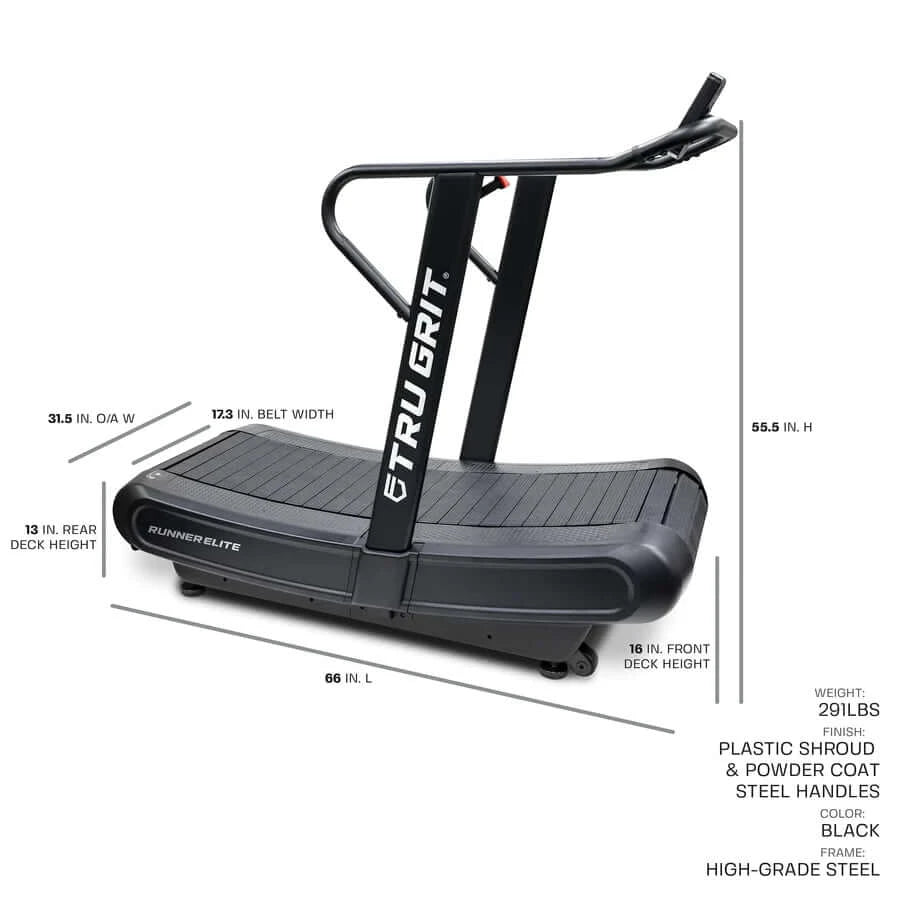 Tru Grit Runner Elite Curved Manual Treadmill